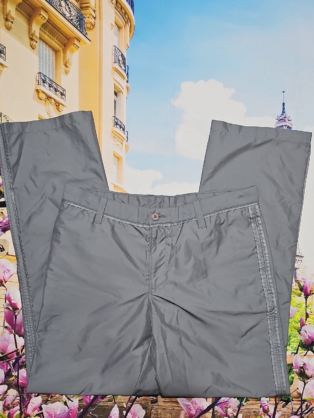 J. Lindeberg Gray Slick Feel Pants Size‎ 32x30